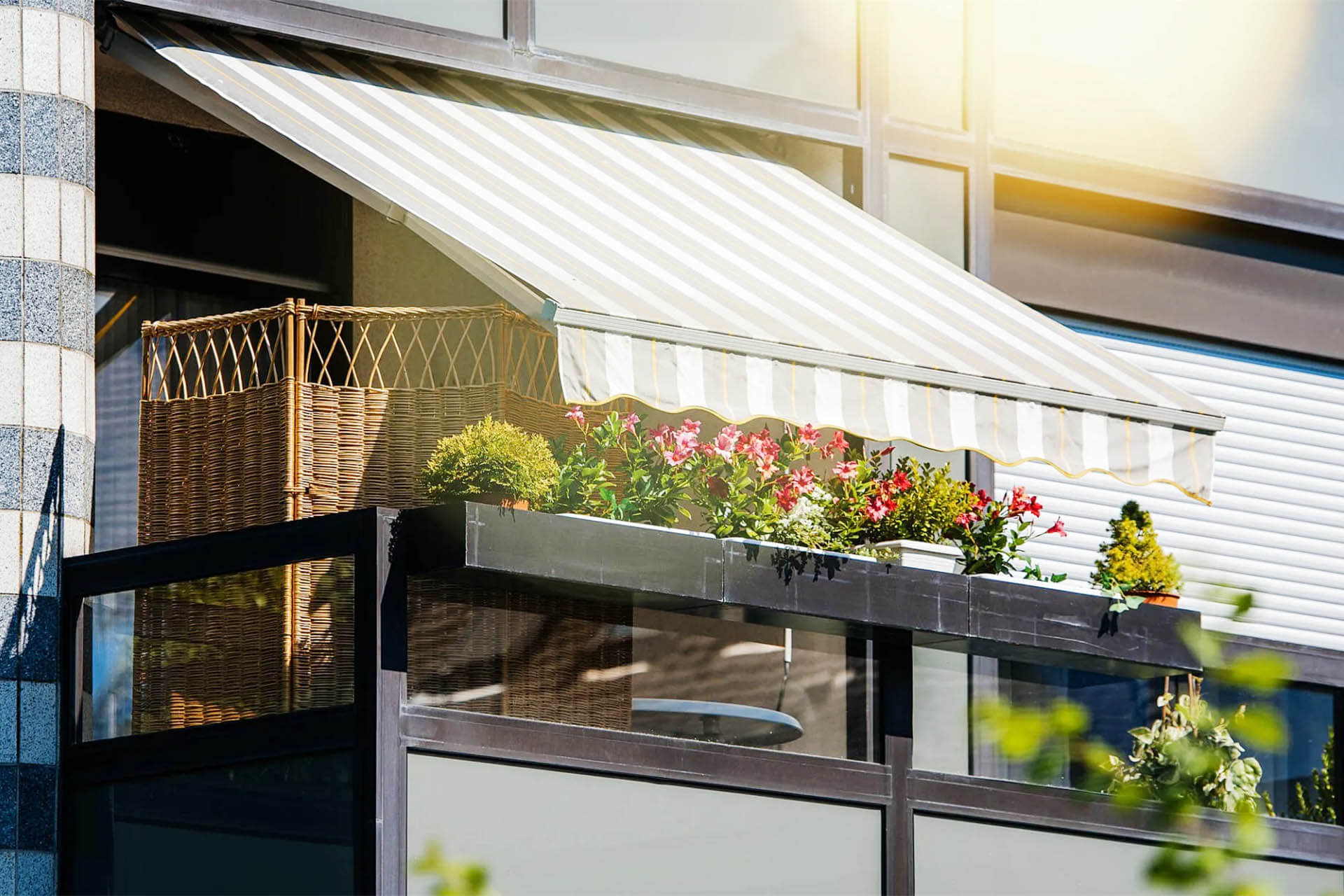 Balkon Markise Stoff wechseln - Relaxbalkon