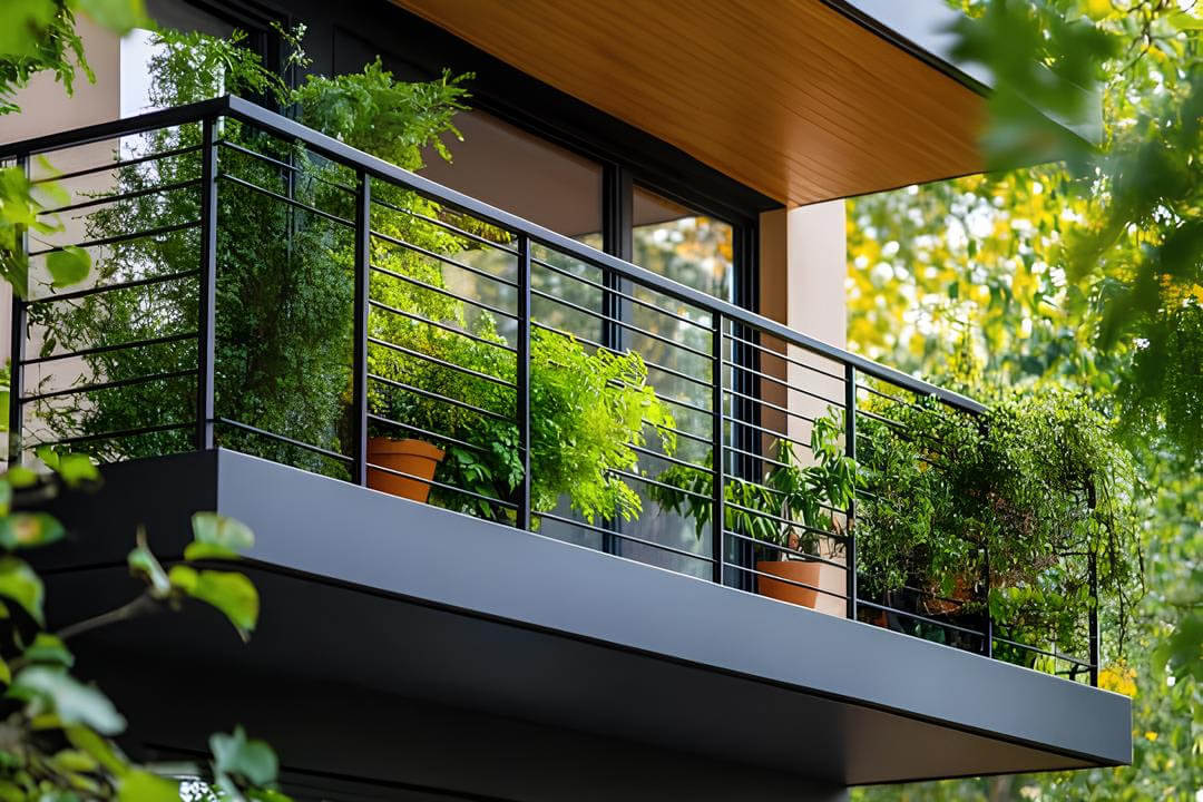 Stahl-Balkon-groß freistehender Stahlbalkon